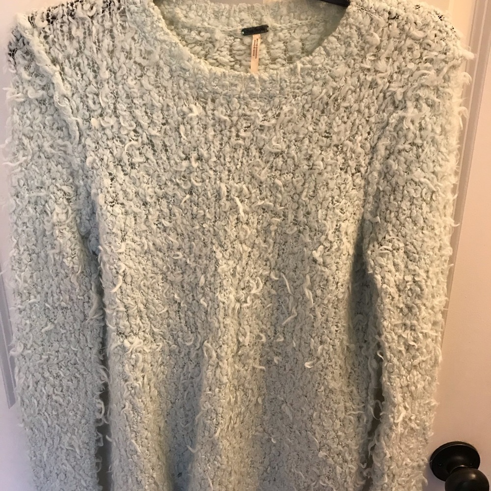 Free People Fuzzy nubby knit sweater - Picture 4 of 10